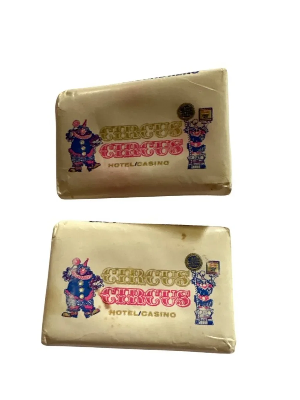 Circus Circus Hotel Casino Vintage Soap Bars Lot of 2 Wrapped Travel Size